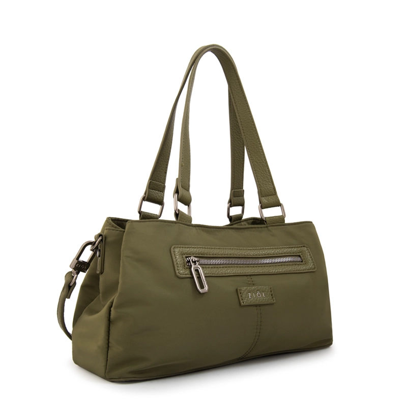 CARTERA BAGUETTE JESSY VERDE OLIVA - 2