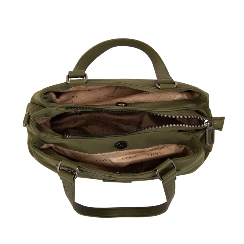 CARTERA BAGUETTE JESSY VERDE OLIVA - 4