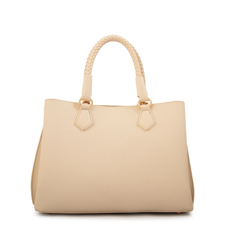 CARTERA TOTE BAMBINA MEDIANA BLANCO CRUDO - 3