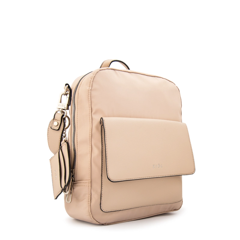 MOCHILA MICHELLE MEDIANA BEIGE - 2