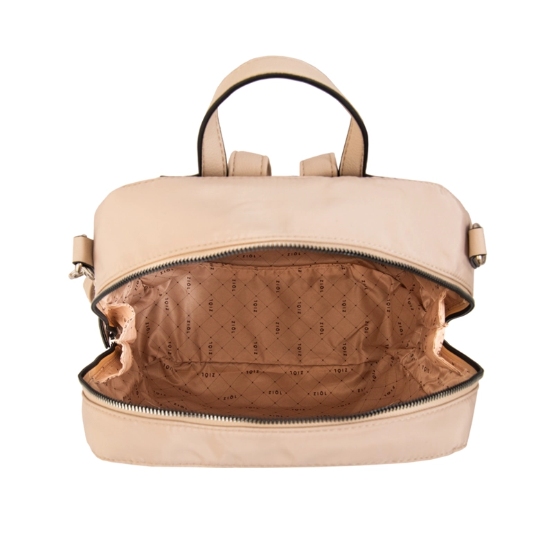 MOCHILA MICHELLE MEDIANA BEIGE - 4