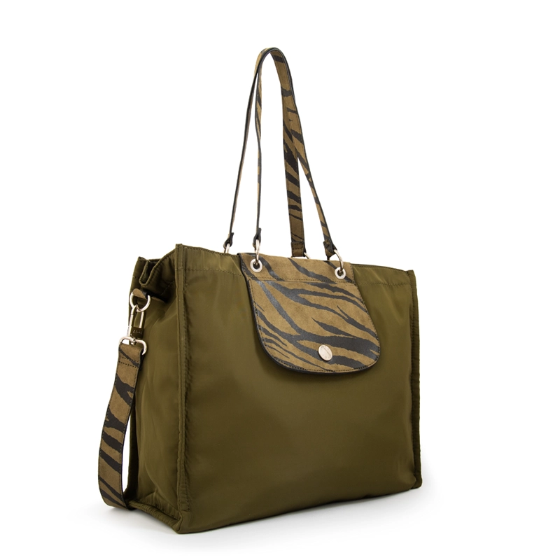 CARTERA TOTE PORTA NOTEBOOK SIMONETA VERDE OLIVA - 2