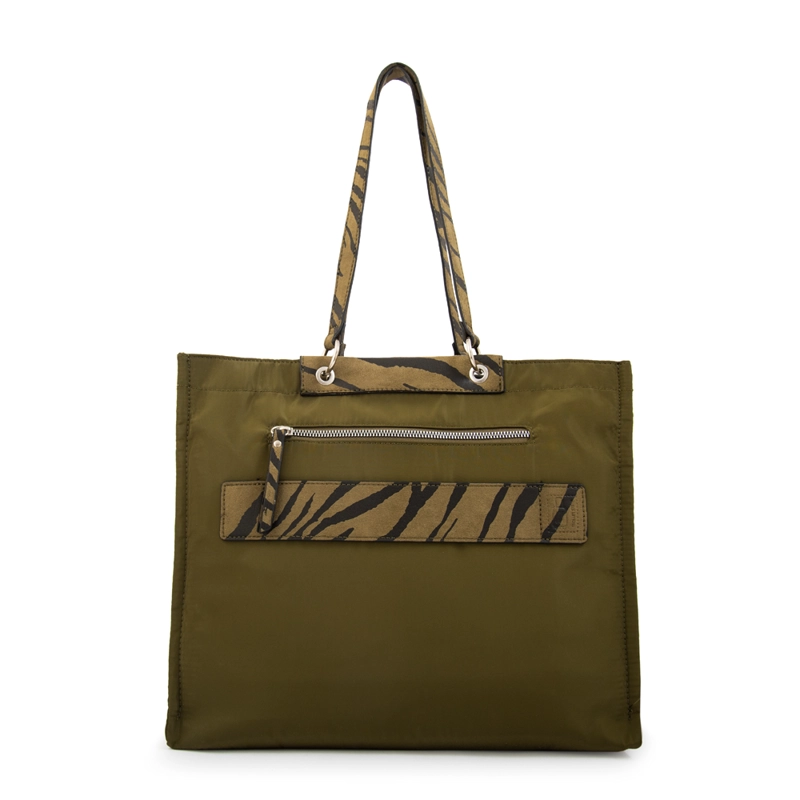 CARTERA TOTE PORTA NOTEBOOK SIMONETA VERDE OLIVA - 3