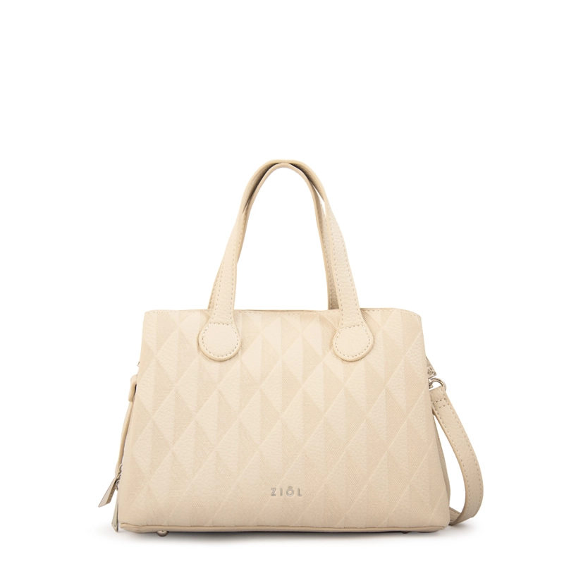 CARTERA TOTE FRANCINI PEQUEÑA BLANCO CRUDO - 1
