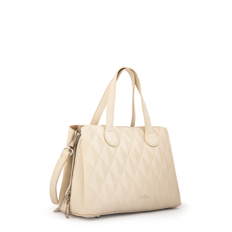 CARTERA TOTE FRANCINI PEQUEÑA BLANCO CRUDO - 2