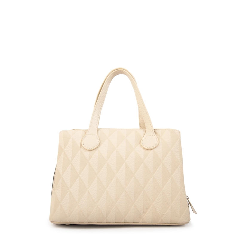 CARTERA TOTE FRANCINI PEQUEÑA BLANCO CRUDO - 3