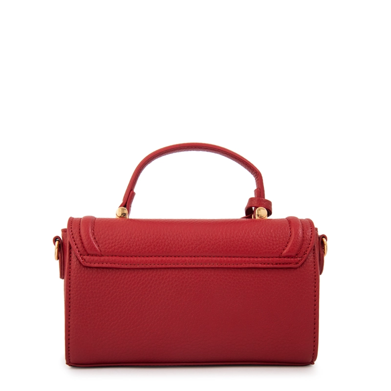 CARTERA BANDOLERA CON TAPA BRUNA ROJO OSCURO - 3