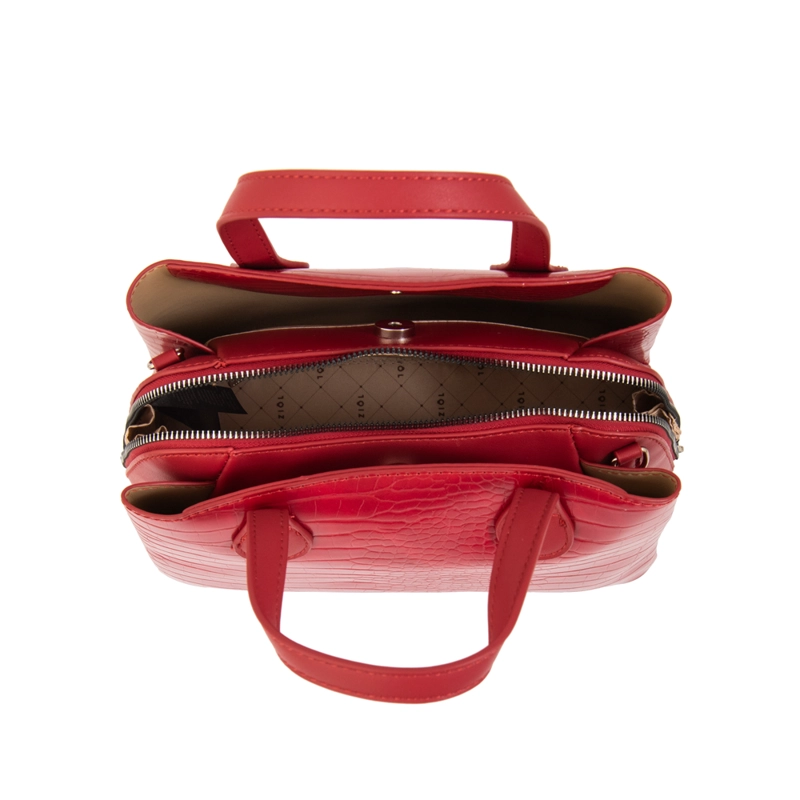 CARTERA TOTE FRANCINI PEQUEÑA ROJO - 4