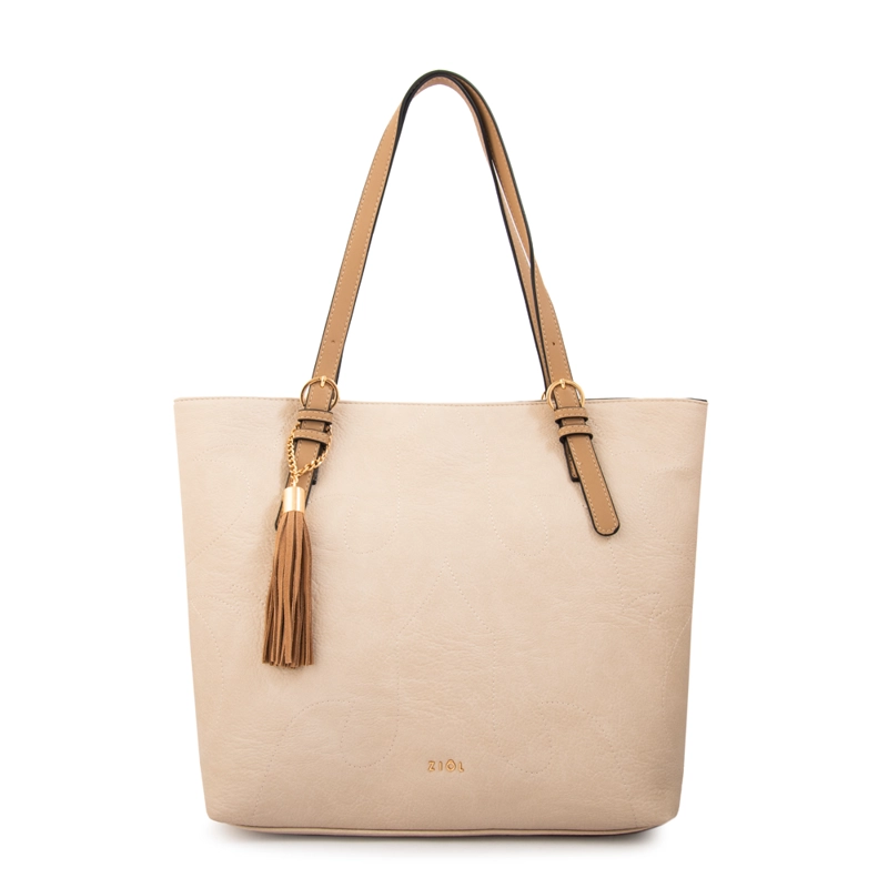 CARTERA TOTE FABIOLA BLANCO CRUDO - 1
