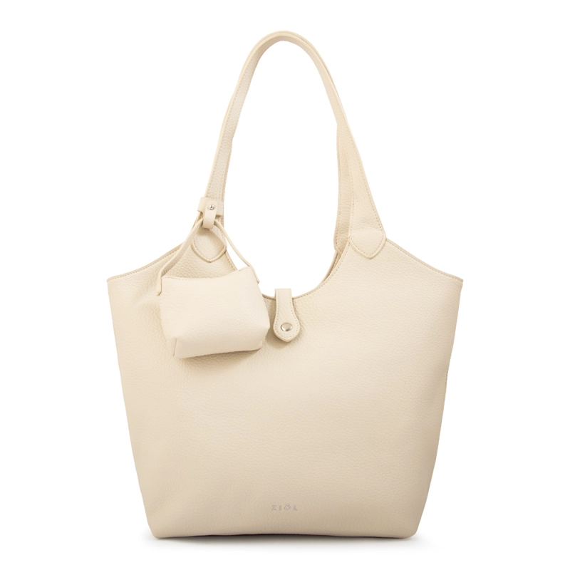 CARTERA TOTE CARRA BLANCO CRUDO - 1