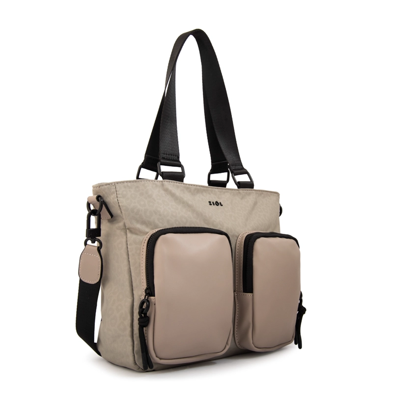 CARTERA TOTE SELINA MEDIANA GRIS - 2