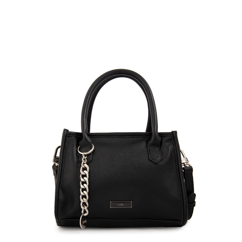 CARTERA BANDOLERA CON ASAS RENATTA MEDIANA NEGRO - 1