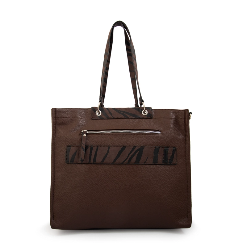 CARTERA TOTE PORTA NOTEBOOK SIMONETA CAFE  OSCURO - 3