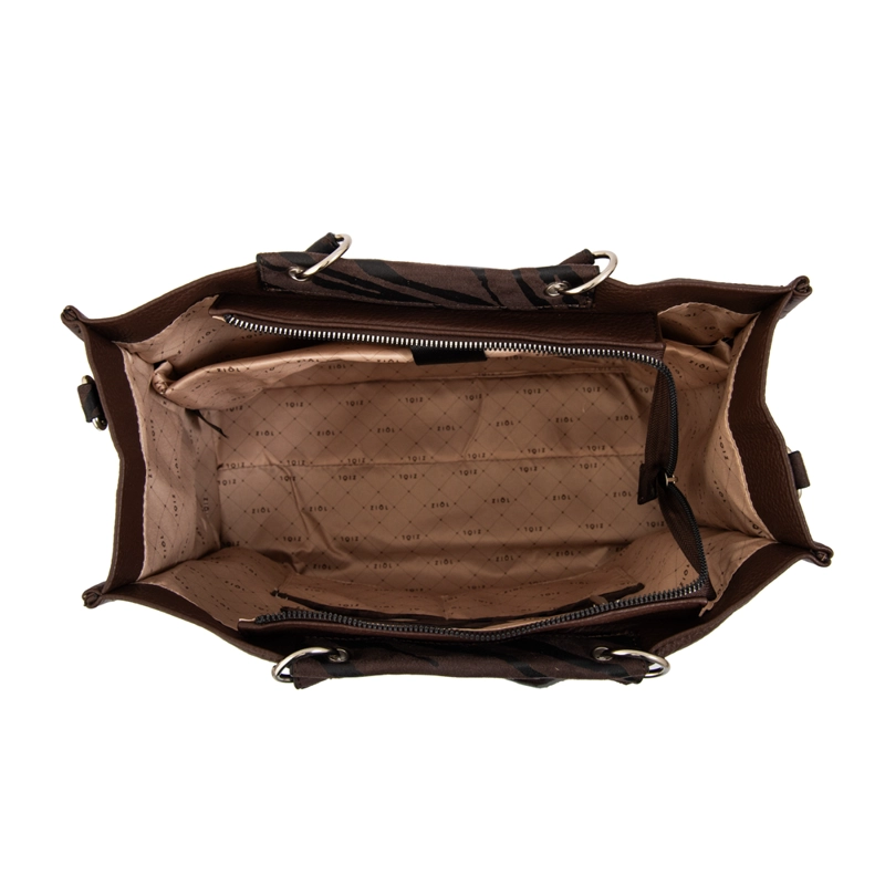 CARTERA TOTE PORTA NOTEBOOK SIMONETA CAFE  OSCURO - 4