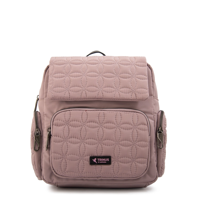 MOCHILA CON TAPA SAHARA PEQUEÑA ROSA VIEJO - 1