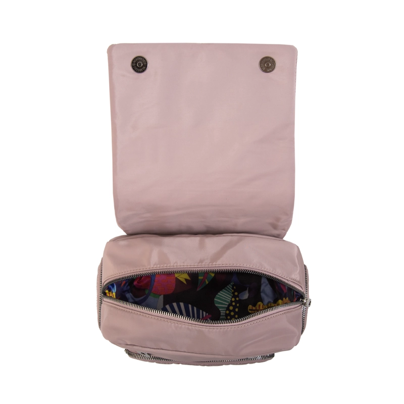MOCHILA CON TAPA SAHARA PEQUEÑA ROSA VIEJO - 4
