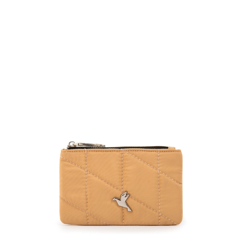 MONEDERO RECTANGULAR CATALINA PEQUEÑA BEIGE - 1
