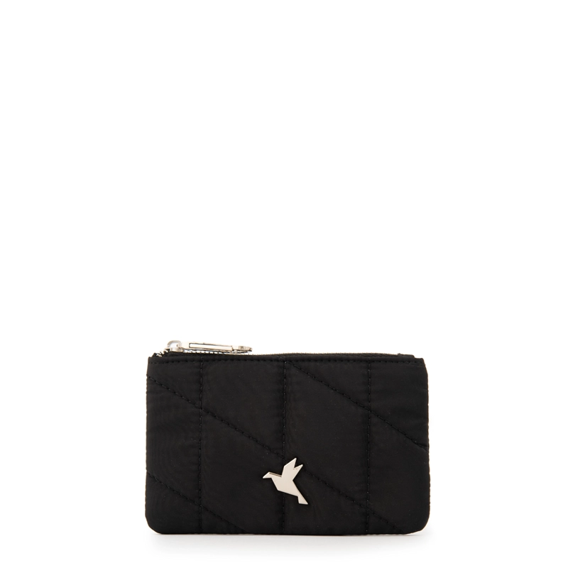 MONEDERO RECTANGULAR CATALINA PEQUEÑA NEGRO - 1