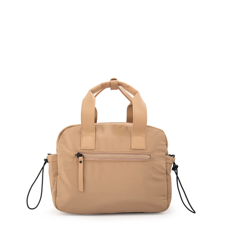 CARTERA BANDOLERA CON ASAS ZELANDA MEDIANA BEIGE OSCURO - 3