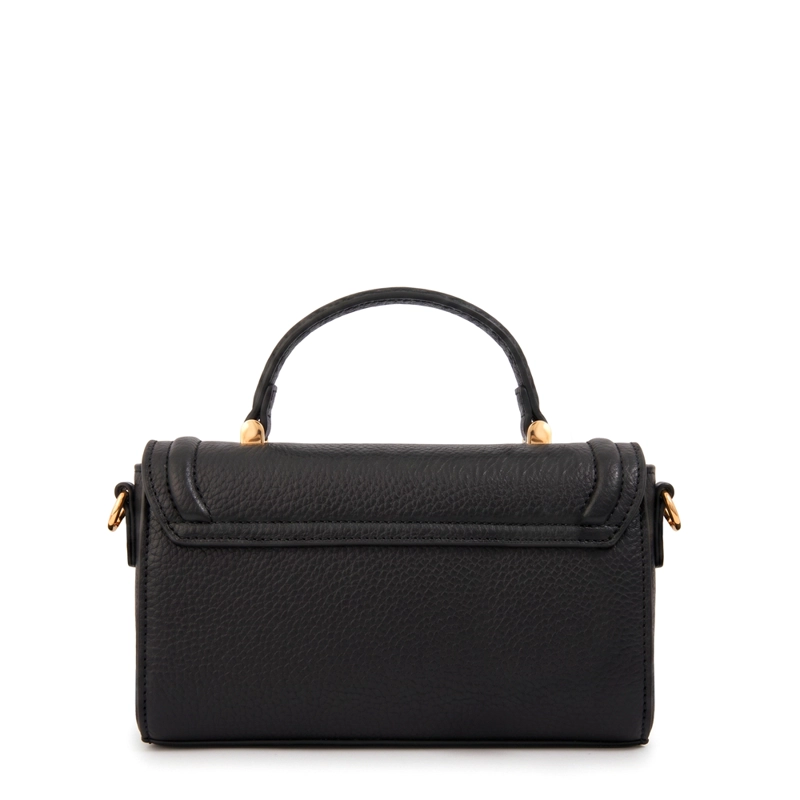 CARTERA BANDOLERA CON TAPA BRUNA NEGRO - 2