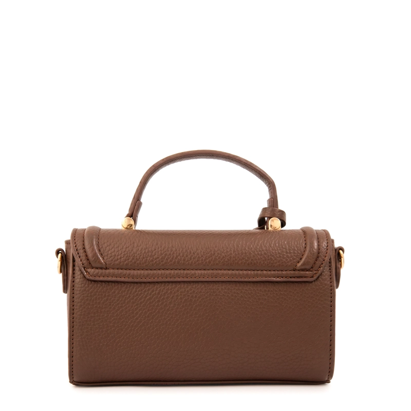 CARTERA BANDOLERA CON TAPA BRUNA CAFE - 2