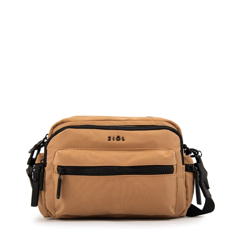 CARTERA BANDOLERA RONNIE PEQUEÑA BEIGE - 1