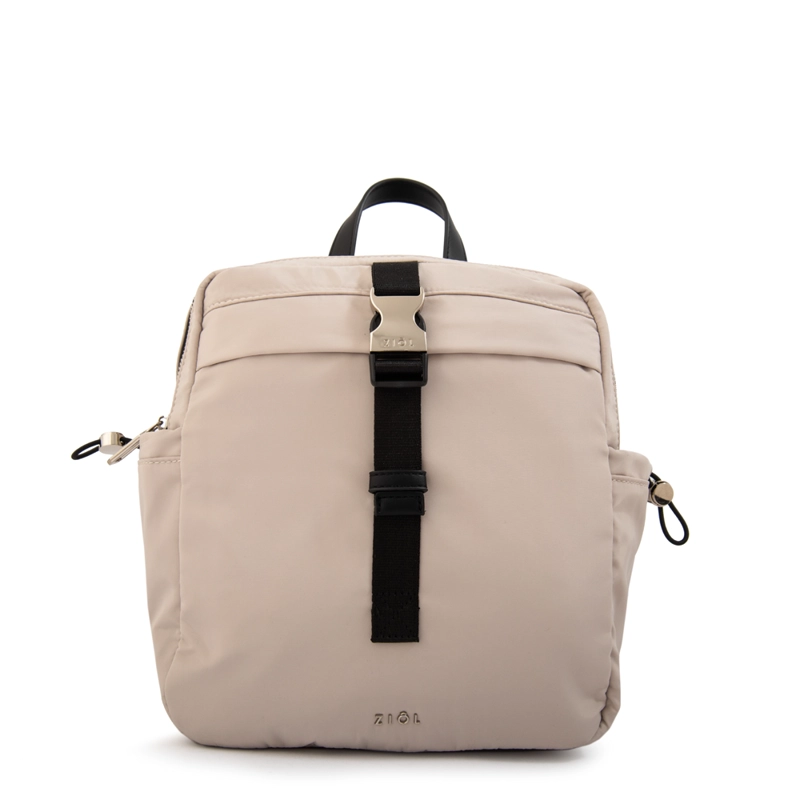 MOCHILA TOPACIO MEDIANA BEIGE - 1