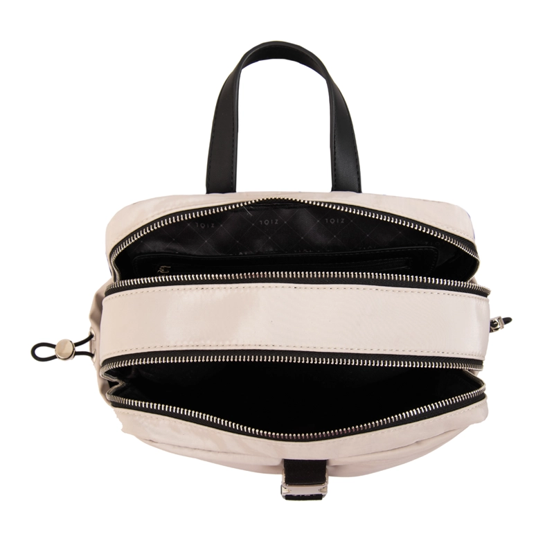MOCHILA TOPACIO MEDIANA BEIGE - 4