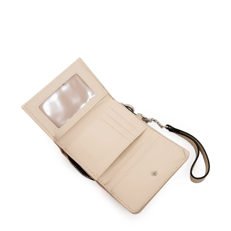 BILLETERA CIERRE EXTERIOR NAY PEQUEÑA BEIGE - 3