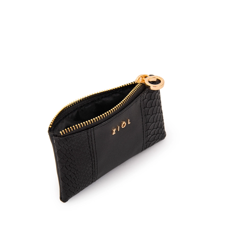 MONEDERO RECTANGULAR BLUR NEGRO - 2