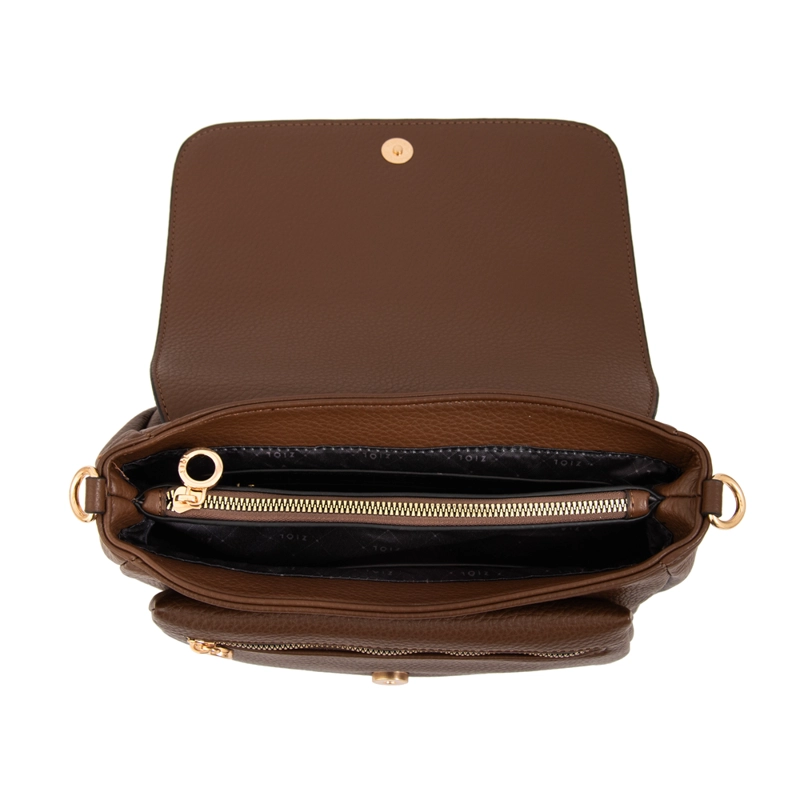CARTERA BANDOLERA GWEN MEDIANA CAFE  OSCURO - 4