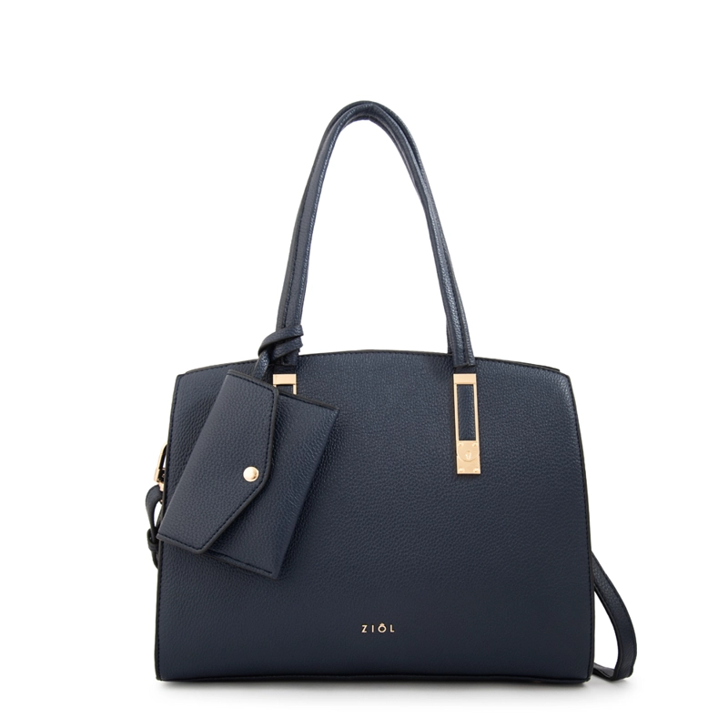 CARTERA TOTE YANINA AZUL OSCURO - 1