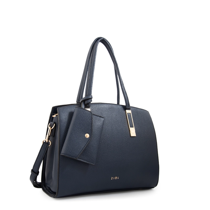 CARTERA TOTE YANINA AZUL OSCURO - 2
