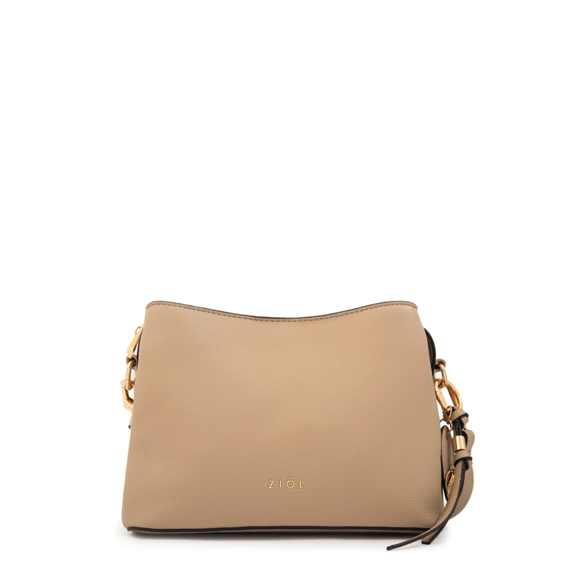CARTERA BANDOLERA ANTONIETA PEQUEÑA BEIGE - 1