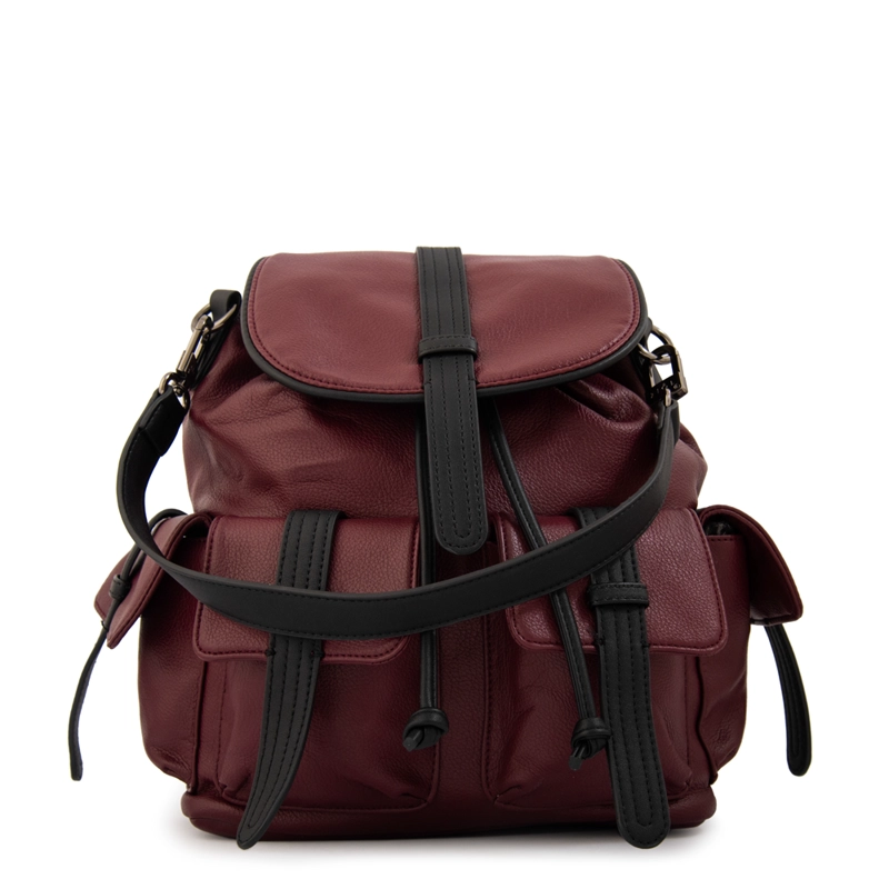 MOCHILA CON TAPA XIMENA MEDIANA BURDEO - 1