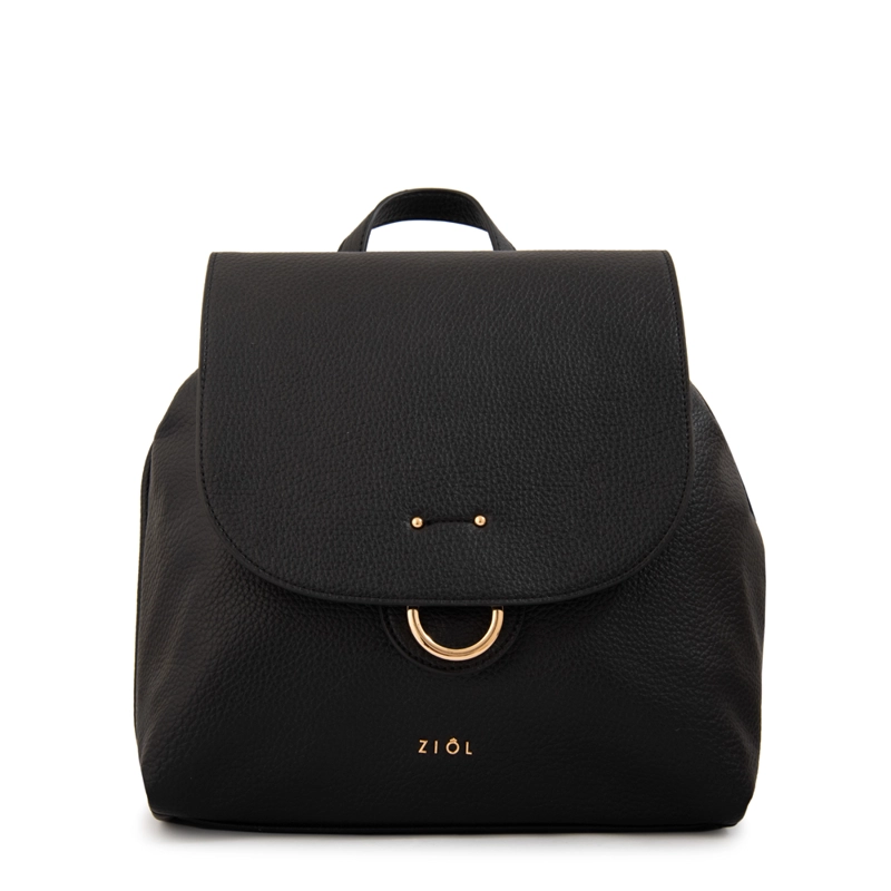MOCHILA CON TAPA ANASTASIA NEGRO - 1