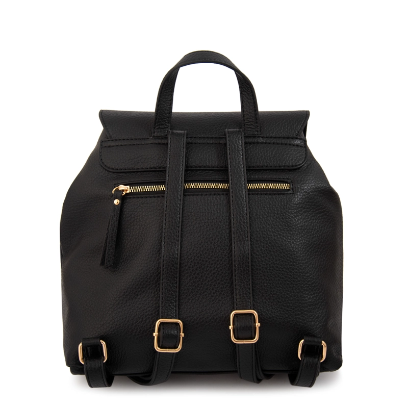 MOCHILA CON TAPA ANASTASIA NEGRO - 3