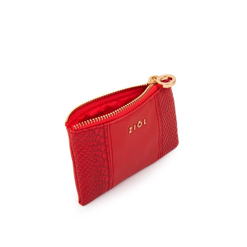MONEDERO RECTANGULAR BLUR ROJO - 2