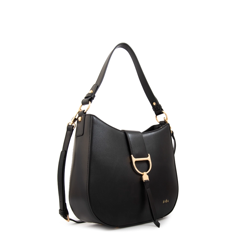 CARTERA CORTE OVAL SARAH MEDIANA NEGRO - 2