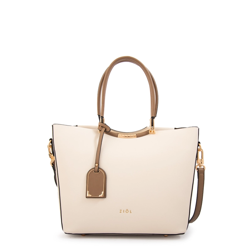 CARTERA TOTE MANDELA GRANDE BLANCO CRUDO - 1