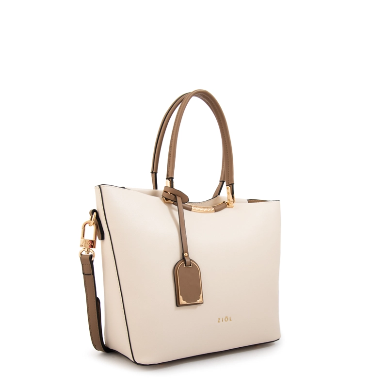 CARTERA TOTE MANDELA GRANDE BLANCO CRUDO - 2