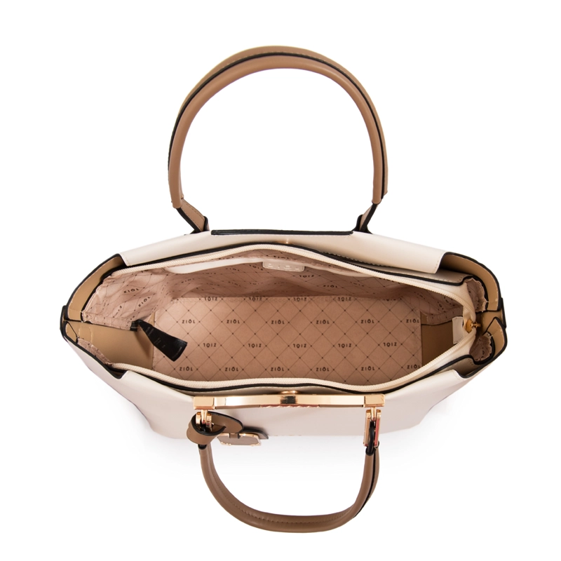 CARTERA TOTE MANDELA GRANDE BLANCO CRUDO - 4