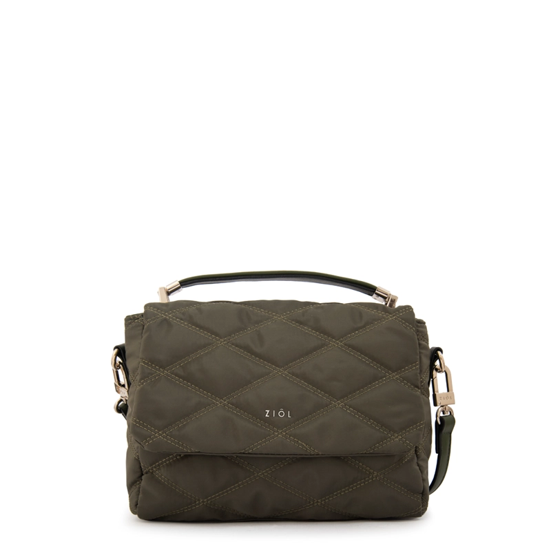 CARTERA BANDOLERA ELVIRA VERDE OLIVA - 1