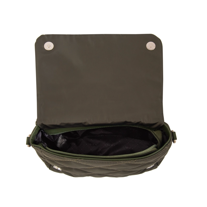 CARTERA BANDOLERA ELVIRA VERDE OLIVA - 4