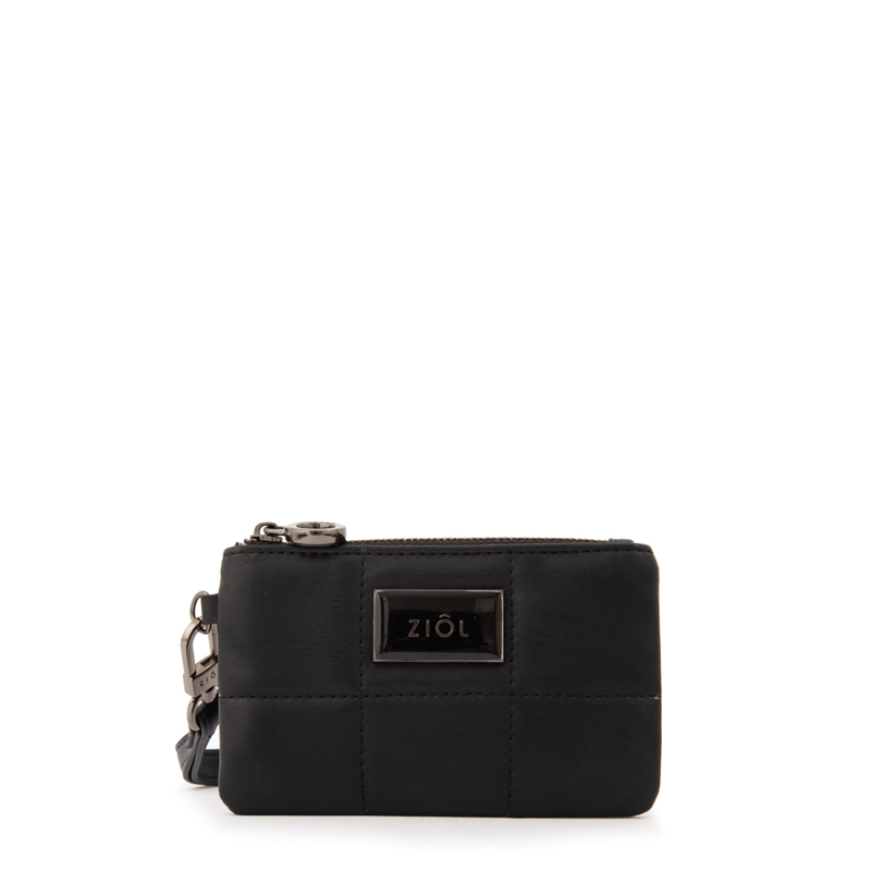 MONEDERO RECTANGULAR TANYA PEQUEÑA NEGRO - 1