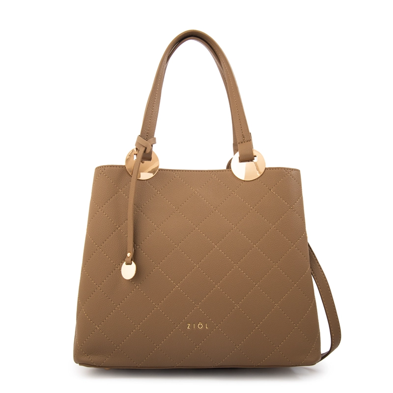 CARTERA TOTE TYLER MEDIANA TAUPE - 1