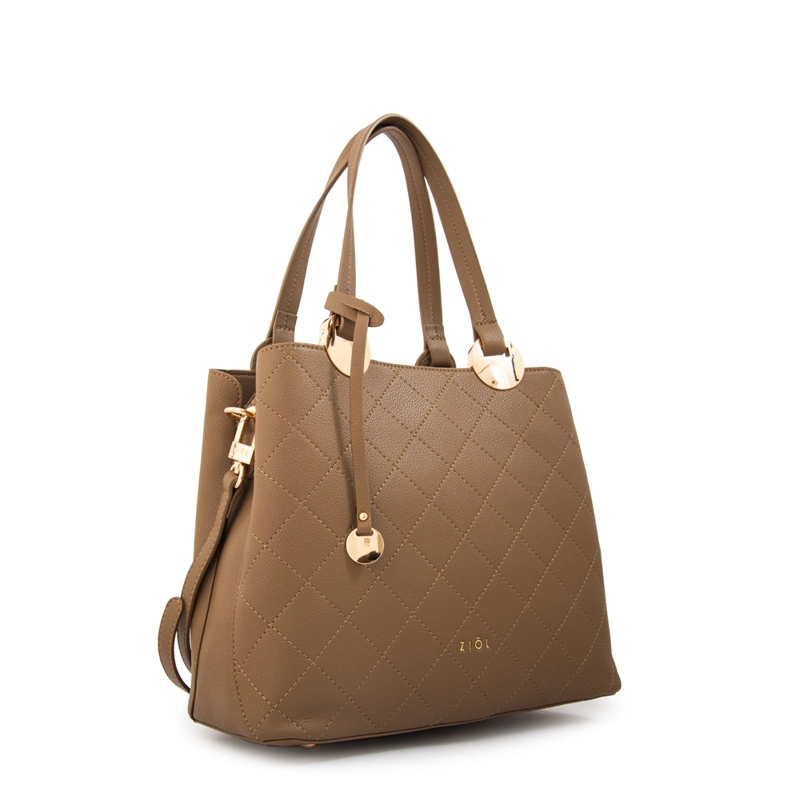 CARTERA TOTE TYLER MEDIANA TAUPE - 2