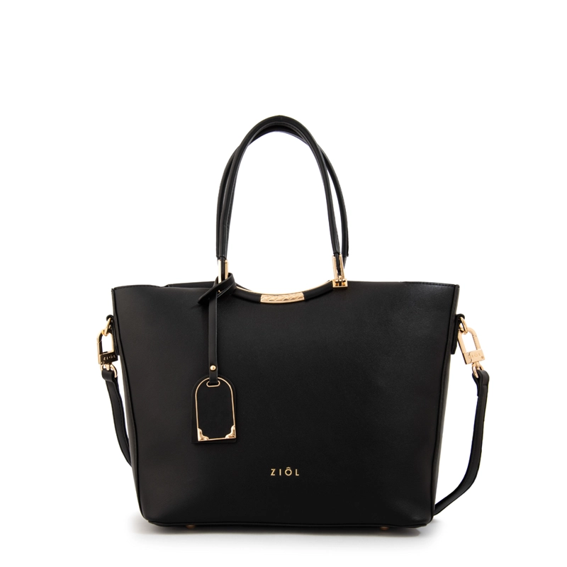 CARTERA TOTE MANDELA GRANDE NEGRO - 1