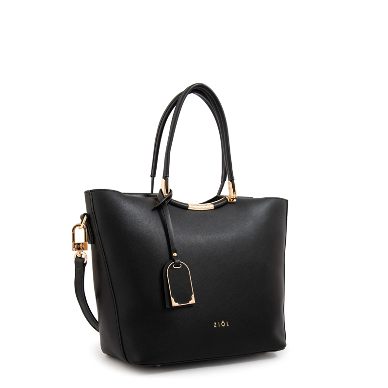 CARTERA TOTE MANDELA GRANDE NEGRO - 2