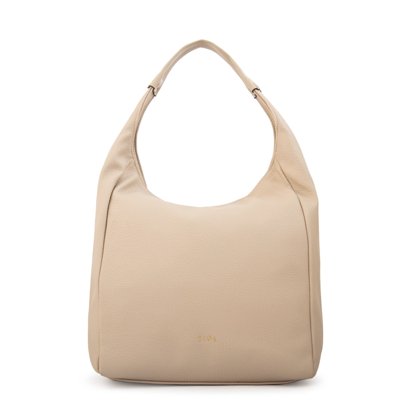 CARTERA CORTE OVAL BARBARA GRANDE BLANCO CRUDO - 1